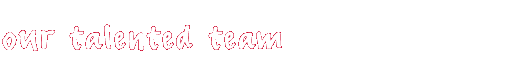 Our talented team